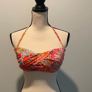 Lauren Ralph Lauren Convertible Strapless Strap Bandeau Swim Top Women’s size 10